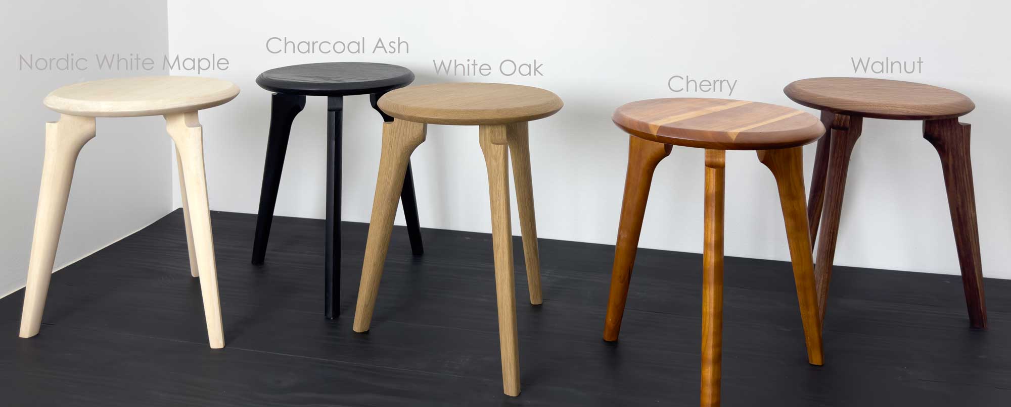 KHEM Hardwood Dining Height Milk Stool