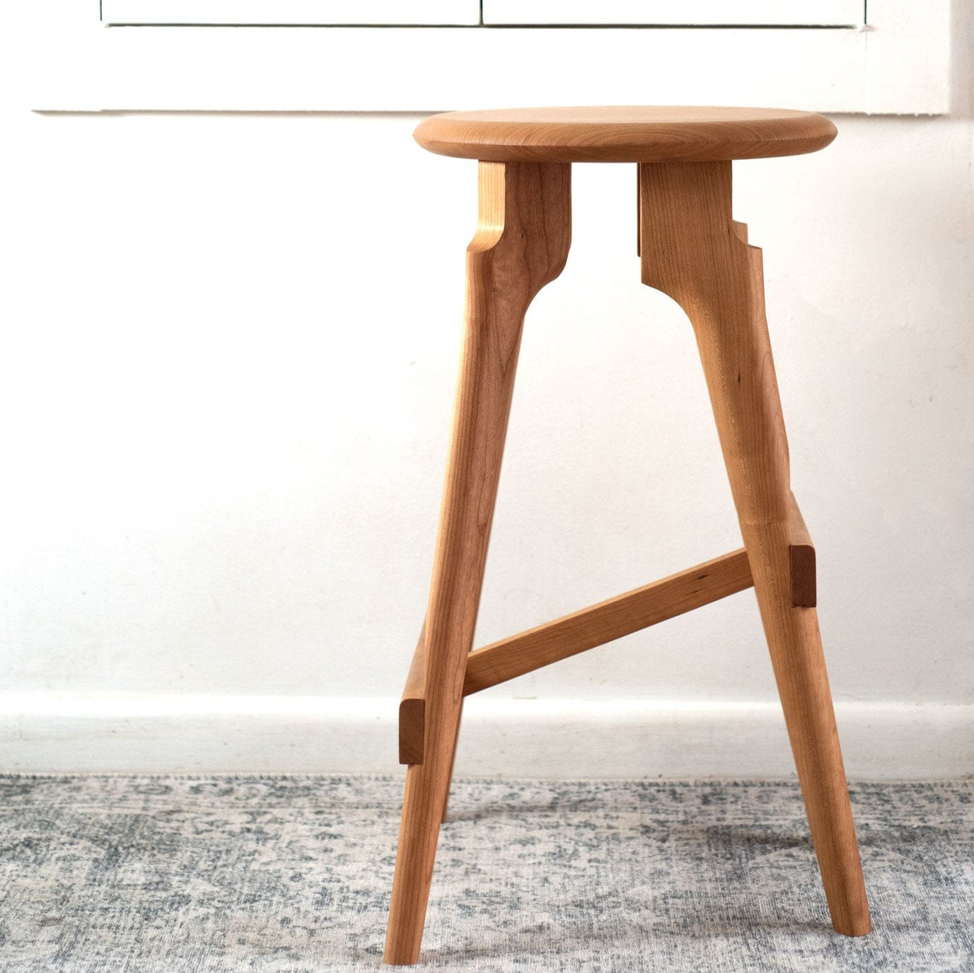 KHEM Hardwood Bar Height Stool