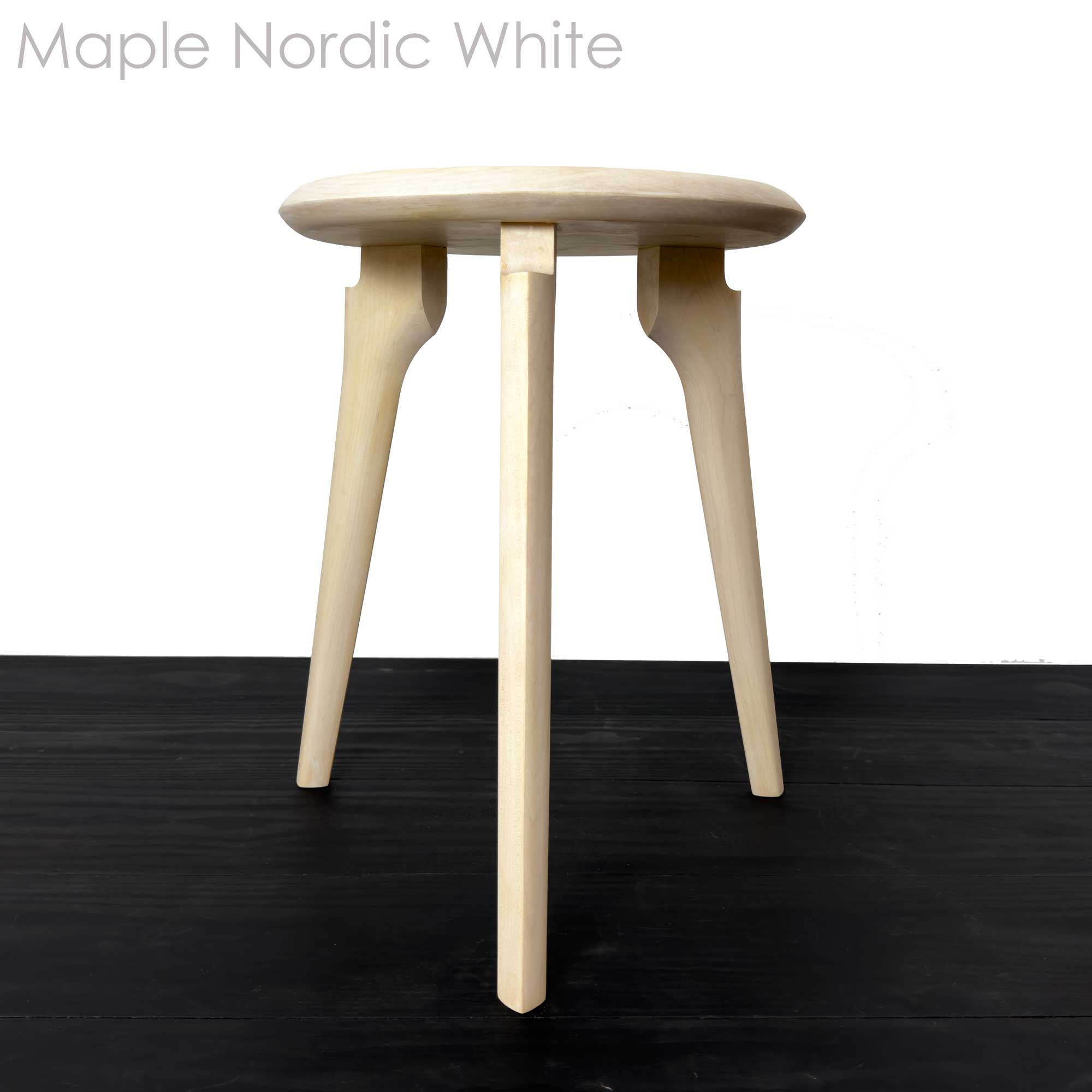 KHEM Hardwood Dining Height Milk Stool