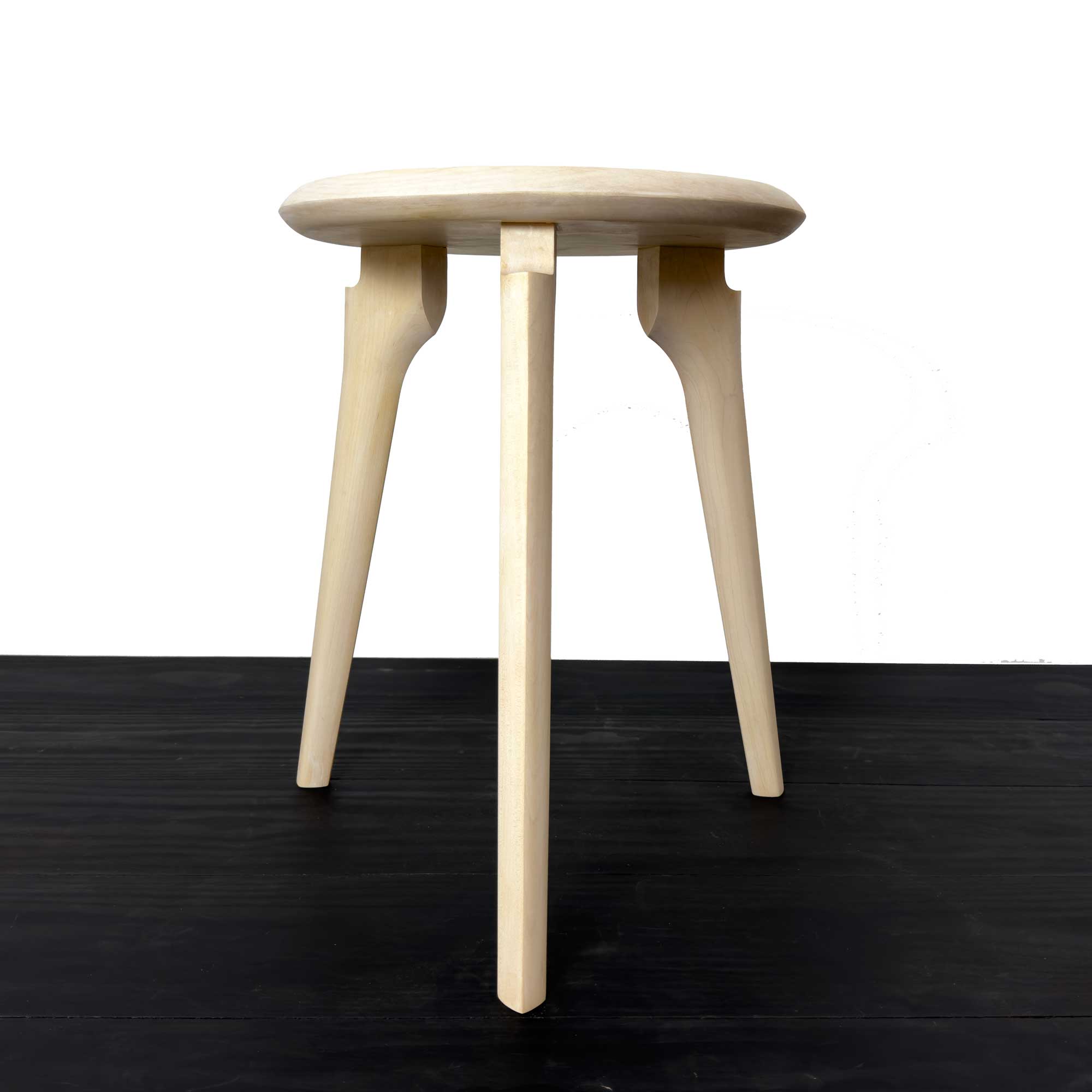 KHEM Hardwood Dining Height Milk Stool