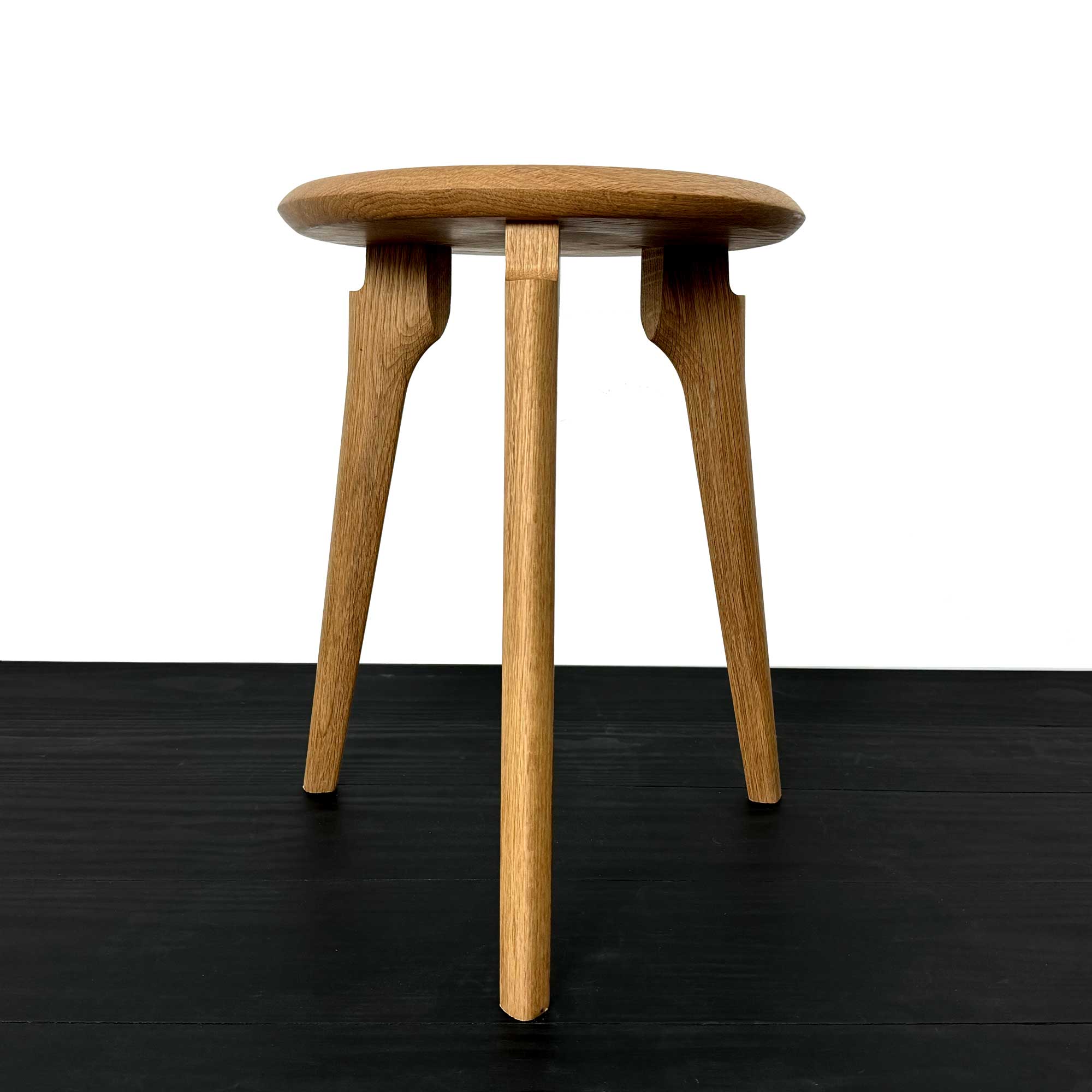 KHEM Hardwood Dining Height Milk Stool