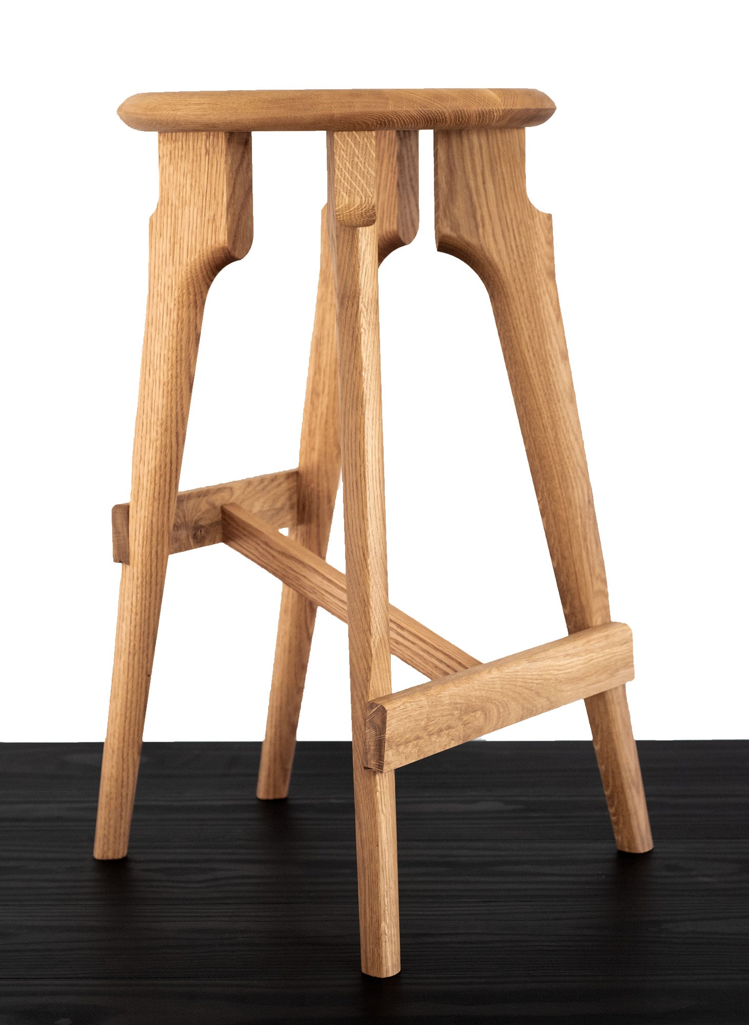 KHEM Hardwood Bar Height Stool