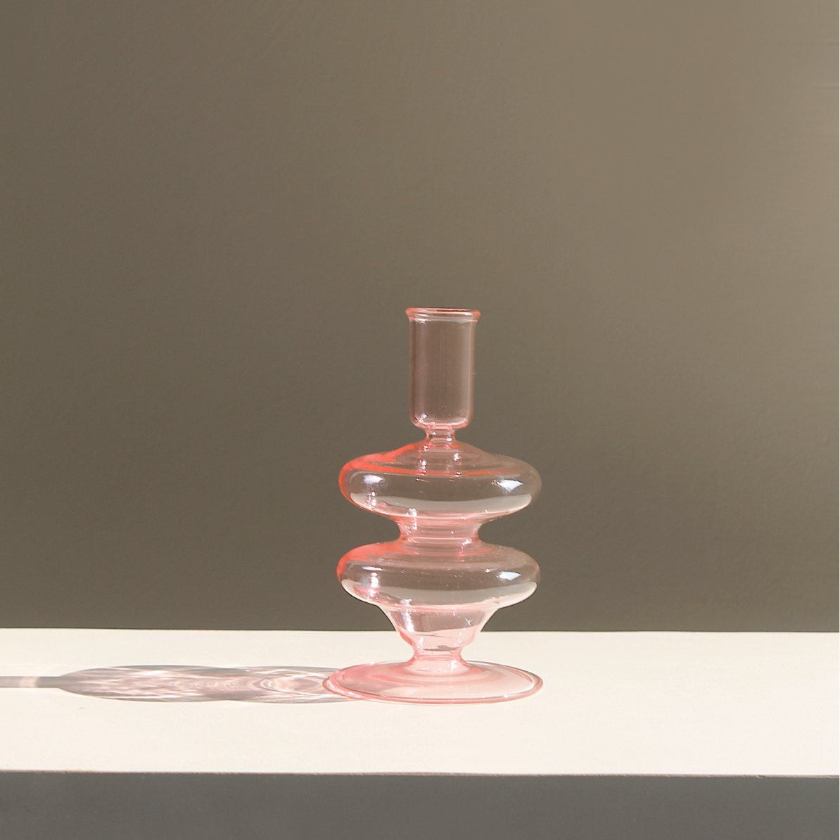 Siri Hand Blown Glass Candle Holder